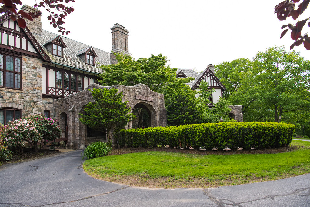 Students walking on campus